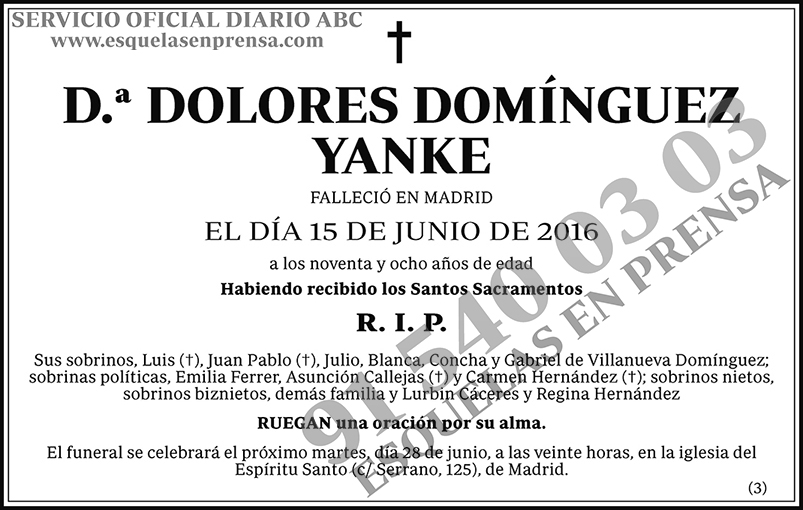 Dolores Domínguez Yanke